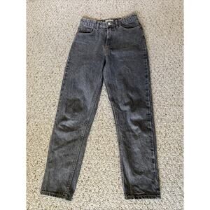 Zara Jeans Womens Size 4Gray Denim Hi-Rise Curved Tapered Leg Mom Inseam 28”
